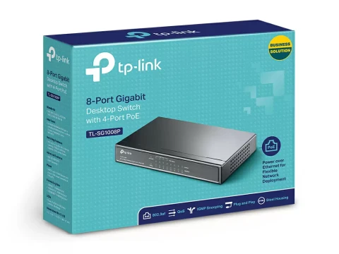 TP-Link TL-SG1008P 8-Port PoE Switch with 4 PoE Ports