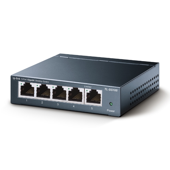 TP-Link TL-SG105 5-Port 10/100/1000Mbps Desktop Switch- TL-SG105