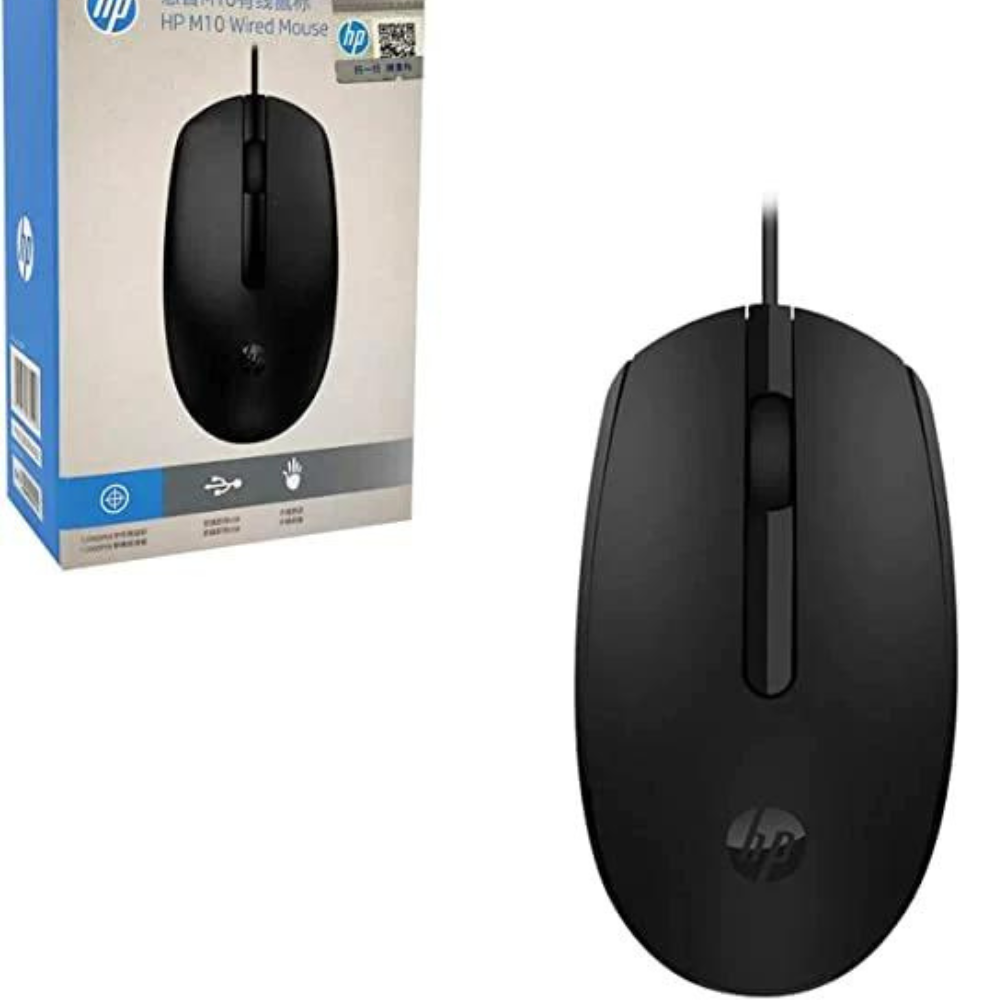 HP USB Mouse M10 - Black - 6CB80PA