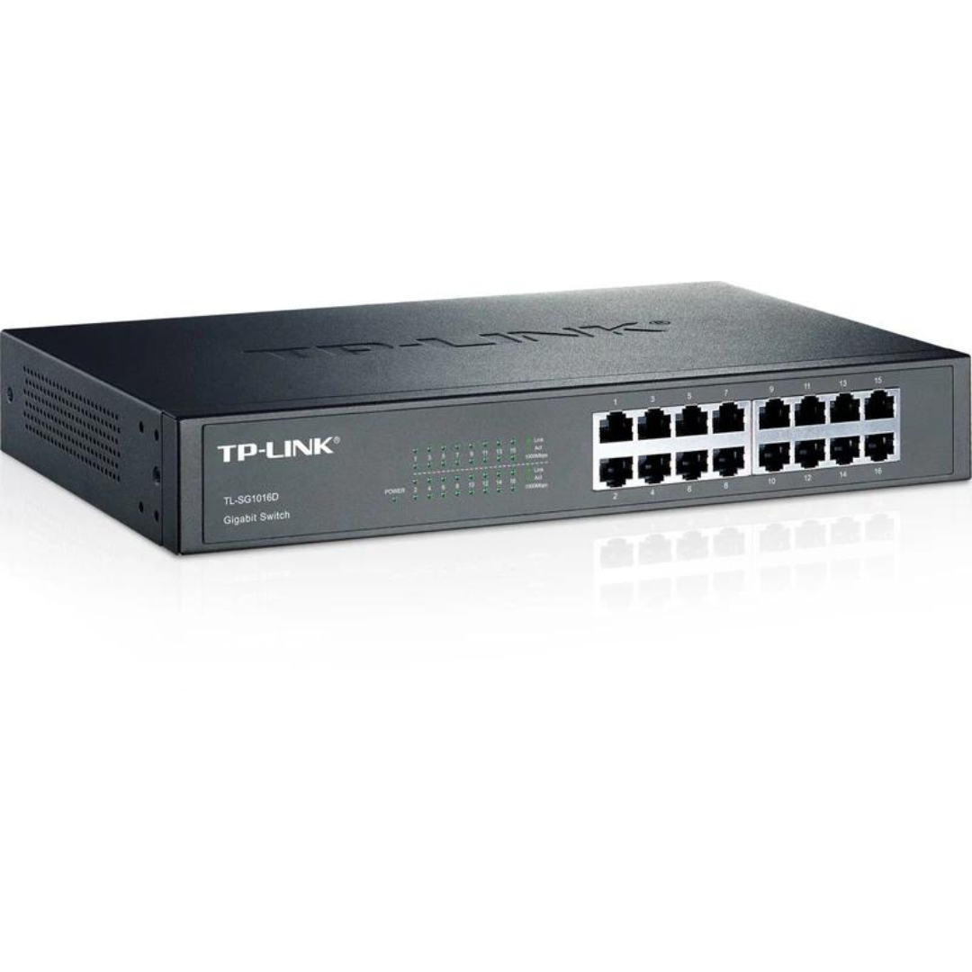 TP-Link 16-Port Gigabit Desktop Rackmount Switch- TL-SG1016D