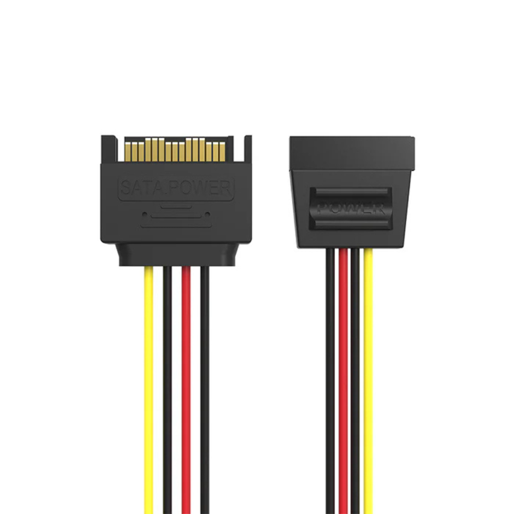 Vention SATA 15P Power Extension Cable 0.3M Black - KDABY