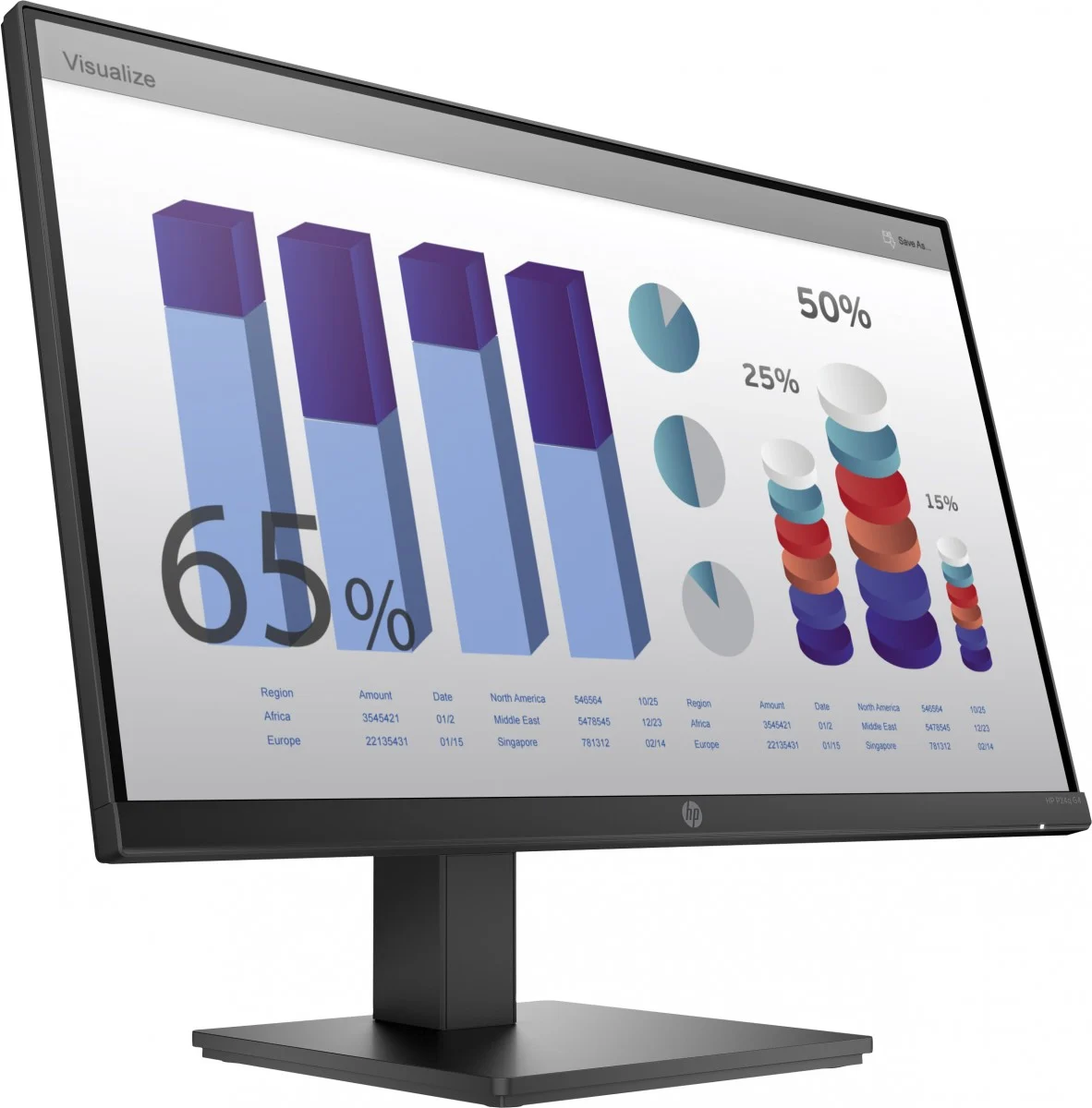 HP P24q G4 23.8" QHD Monitor - 8MB10AA