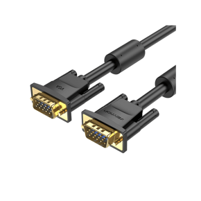 Vention VGA(3+6) Male to Male Cable with ferrite cores 1M Black-DAEBF