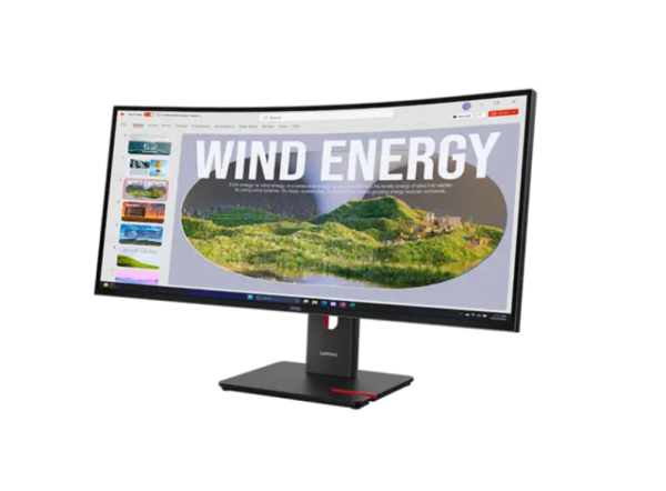 Lenovo ThinkVision T34WD-40 34" Ultrawide QHD Curved Monitor Eclipse -64AEGAT1UK