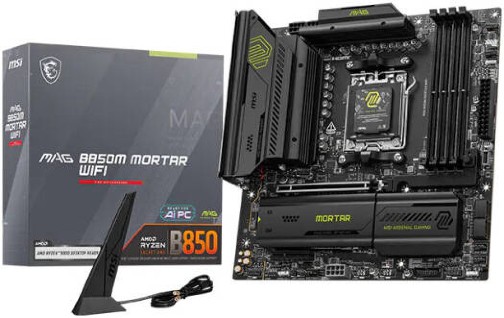 MSI MAG B850M MORTAR AMD B850 Form Factor: Micro-ATX-911-7E61-003