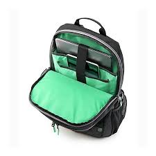 HP 15.6" Active Backpack - Black/Mint Green - 1LU22AA