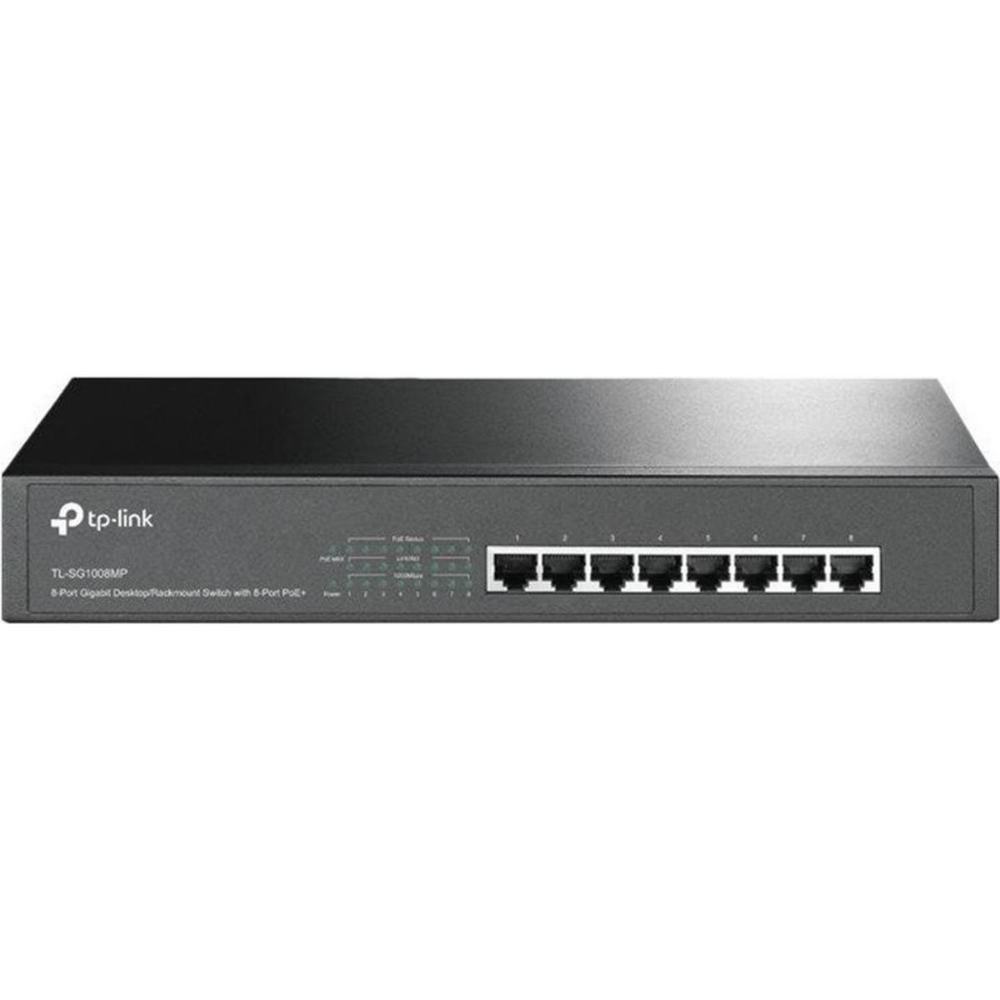 TP-Link 8-Port Gigabit Desktop/Rackmount Switch- TL-SG1008MP