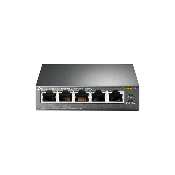 TP-Link 5-Port Gigabit Desktop Switch with 4-Port PoE+ (TL-SG1005P)