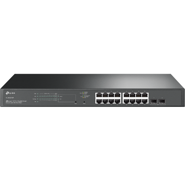 TP-Link JetStream 18-Port Gigabit Smart Switch with 16-Port PoE+ (TL-SG2218P)