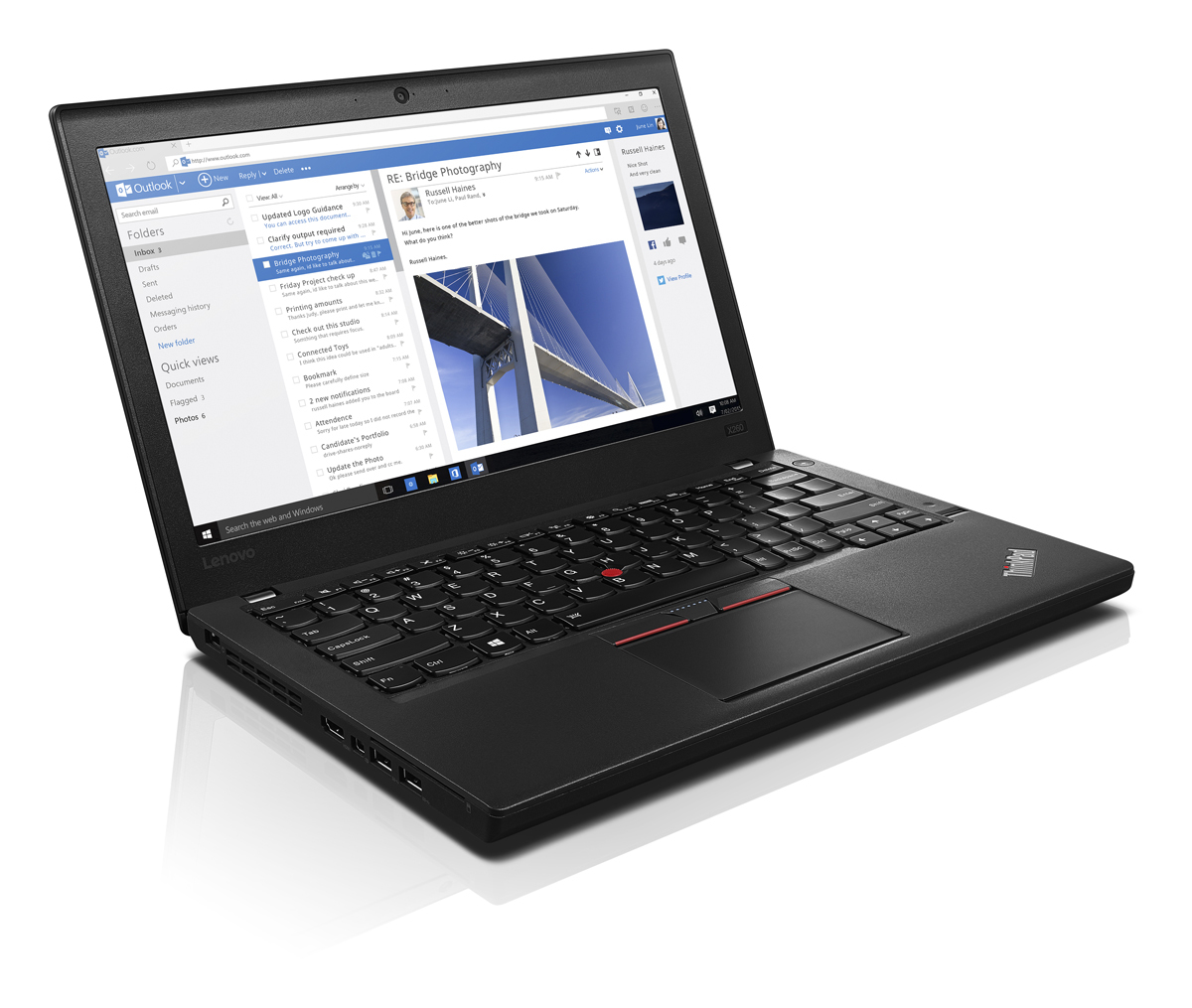 Lenovo ThinkPad X260 i7, 8GB RAM, 256GB SSD- Windows 10