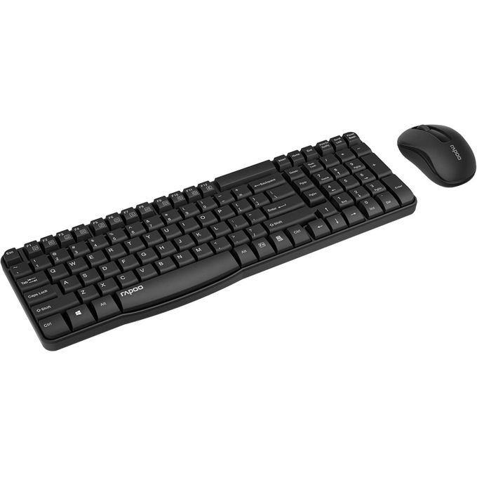 Rapoo Wireless Keyboard & Mouse X1800s - Black