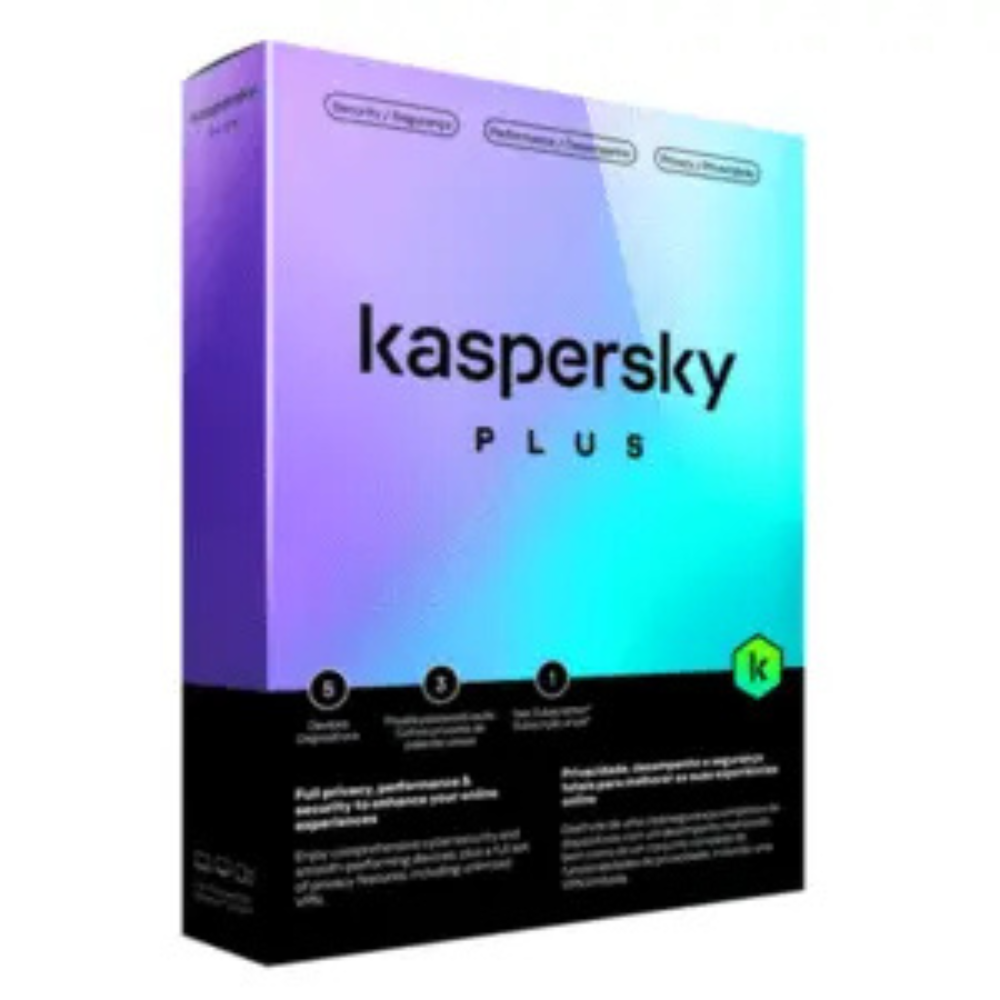 Kaspersky plus 5 user antivirus software