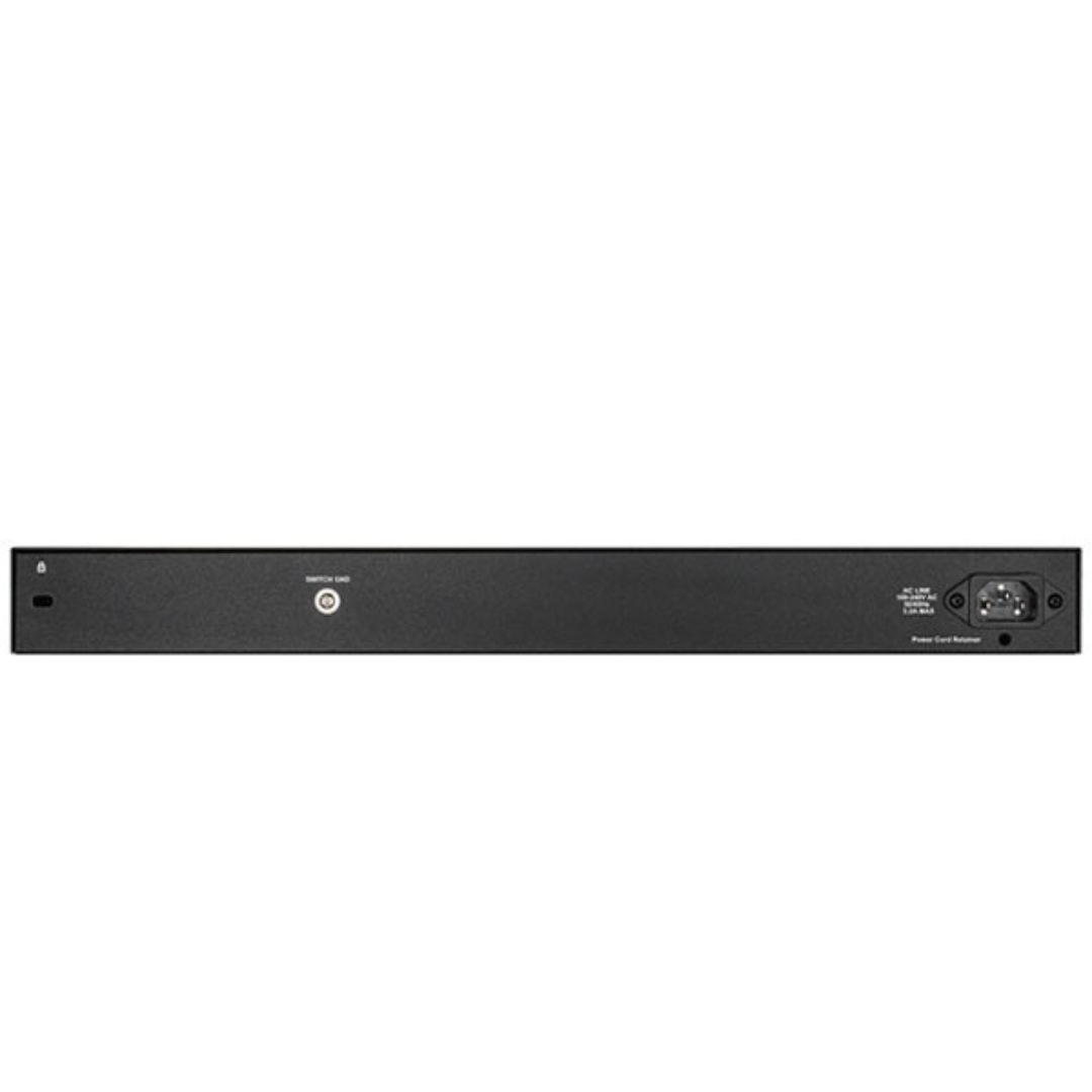 D-Link DGS-F1210-26PS-E – 24 port Managed Gigabit Switch with 24 10/100/1000 Mbps PoE ports, 2 Gigabit SFP uplink ports. – DGS-F1210-26PS