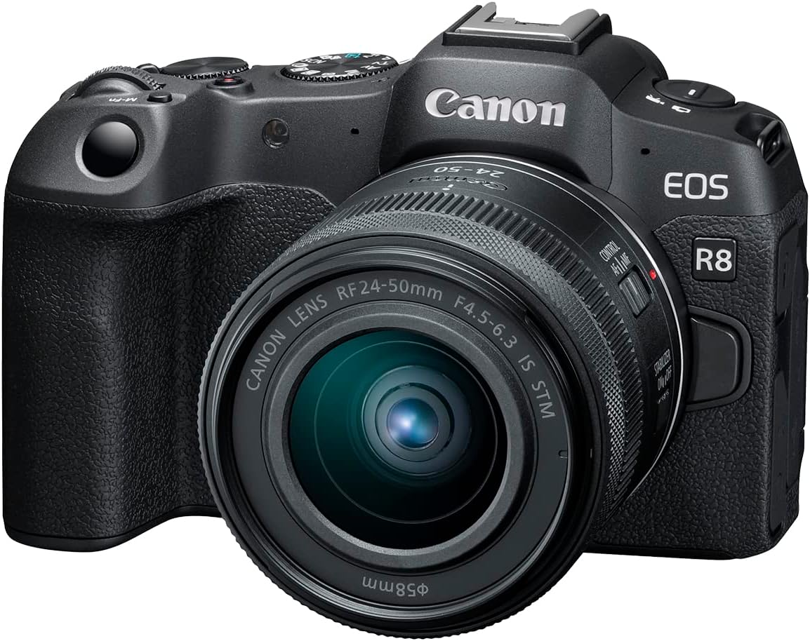 Canon EOS R8 Mirrorless with RF 24–50mm