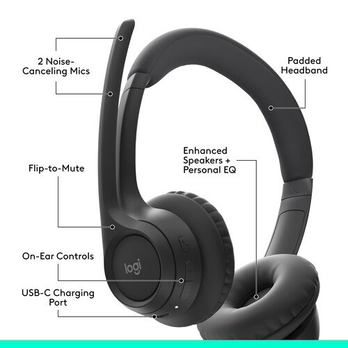 Logitech Zone 300 Wireless Bluetooth Headset- 981-001407