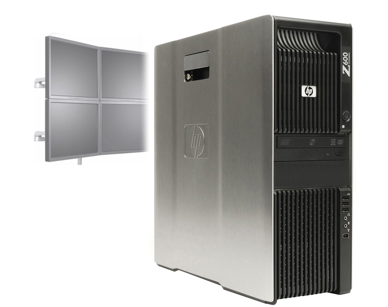 HP Z600 Workstation, 2x Xeon X5570, 16GB RAM, 1TB HDD, 768MB GPU, Win 10 Pro