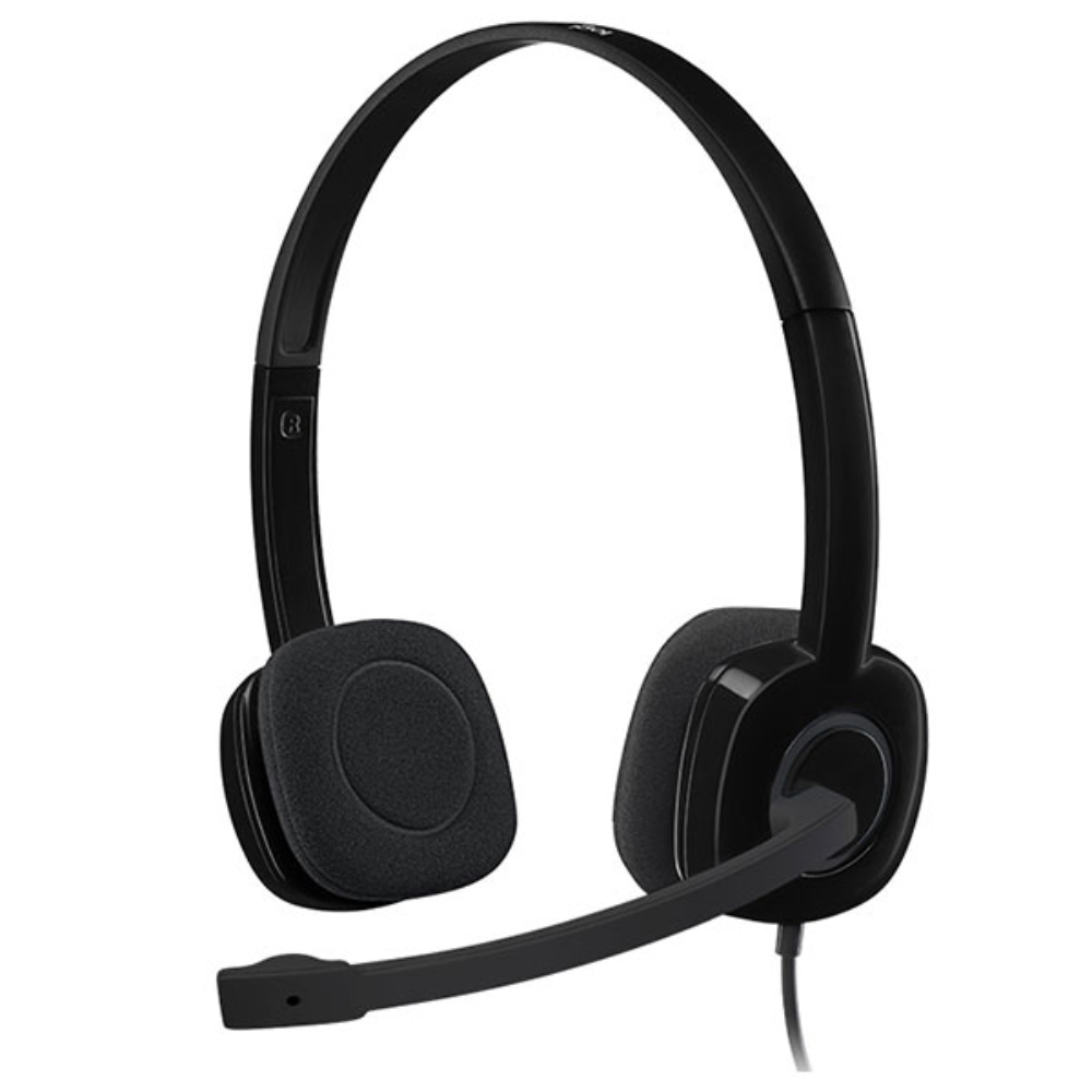 Logitech H151 wired Stereo Headset With Noise Cancelling Mic-981-000587