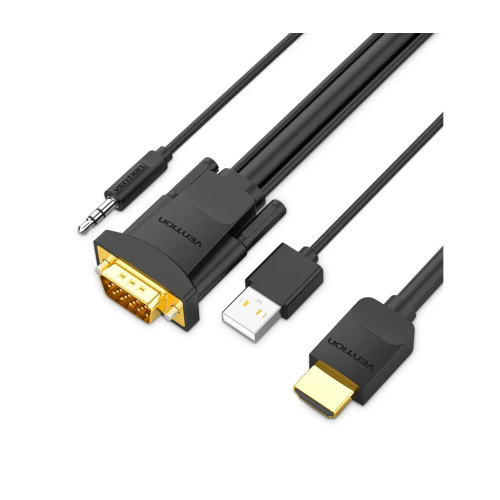 Vention Hdmi To Vga Cable With Audio Output1.5m-ABIBG