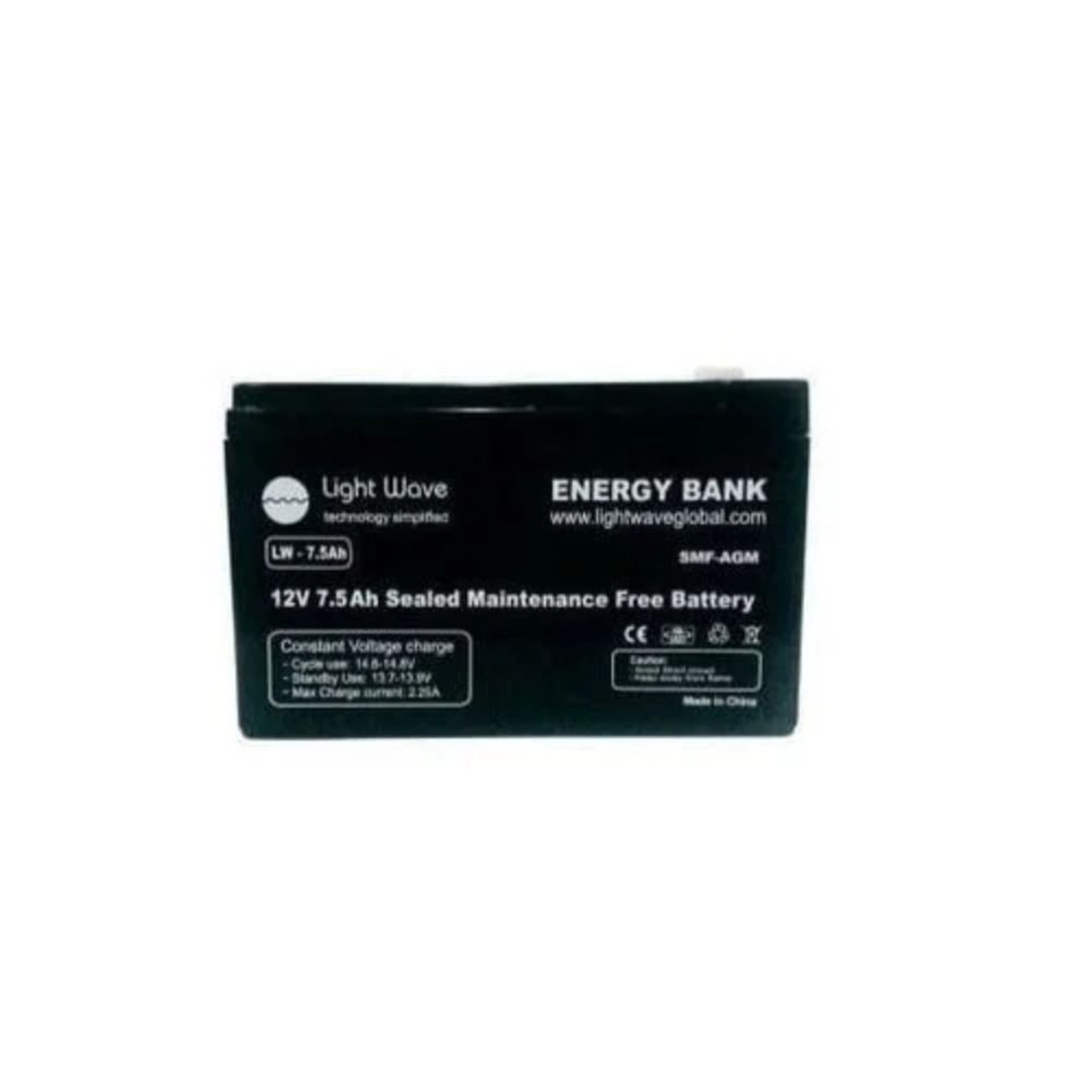 Lightwave 12V/7.5AH Ups battery-LW 7AH