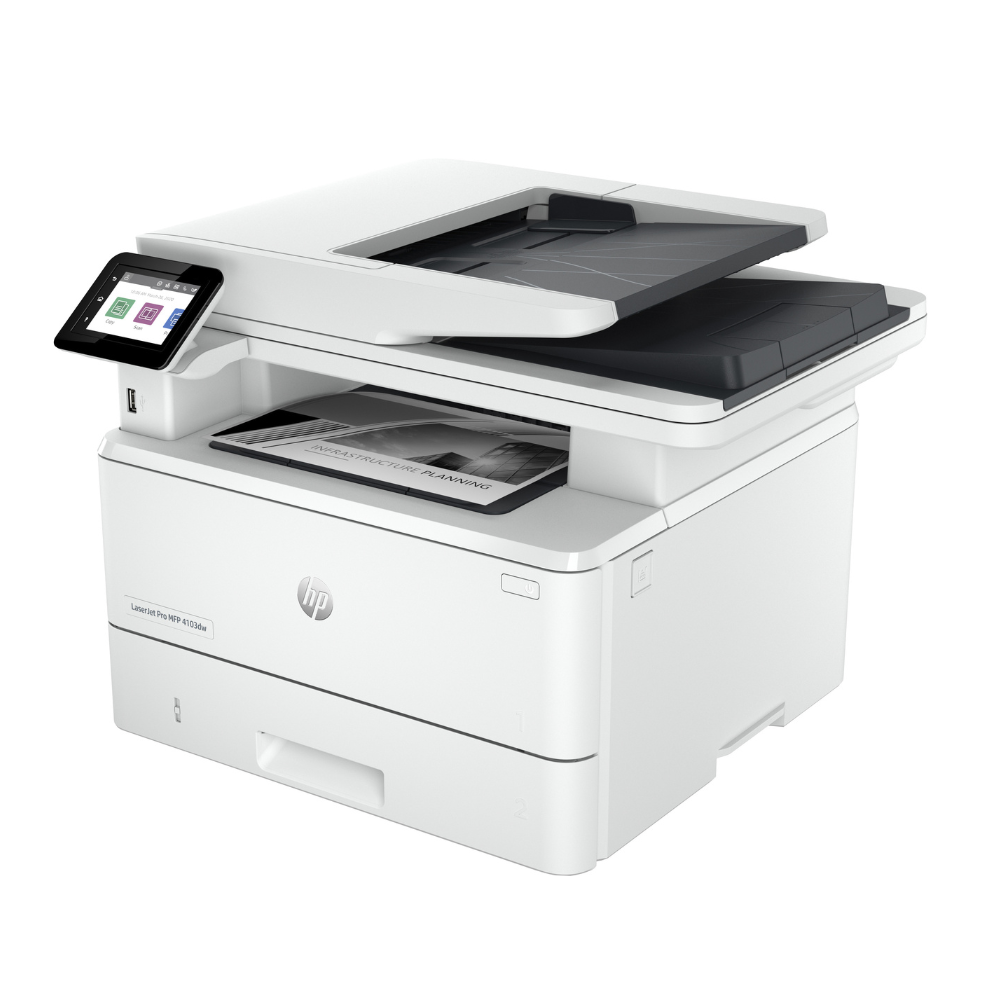 HP LaserJet Pro MFP 4103dw Black & White Printer - 2Z627A