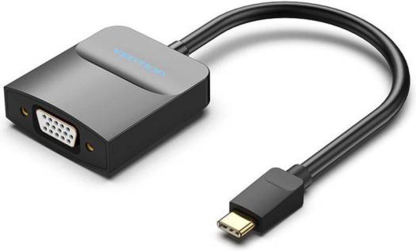 Vention Type-C to VGA Adapter 0.15M Black ABS Type – TDDBB