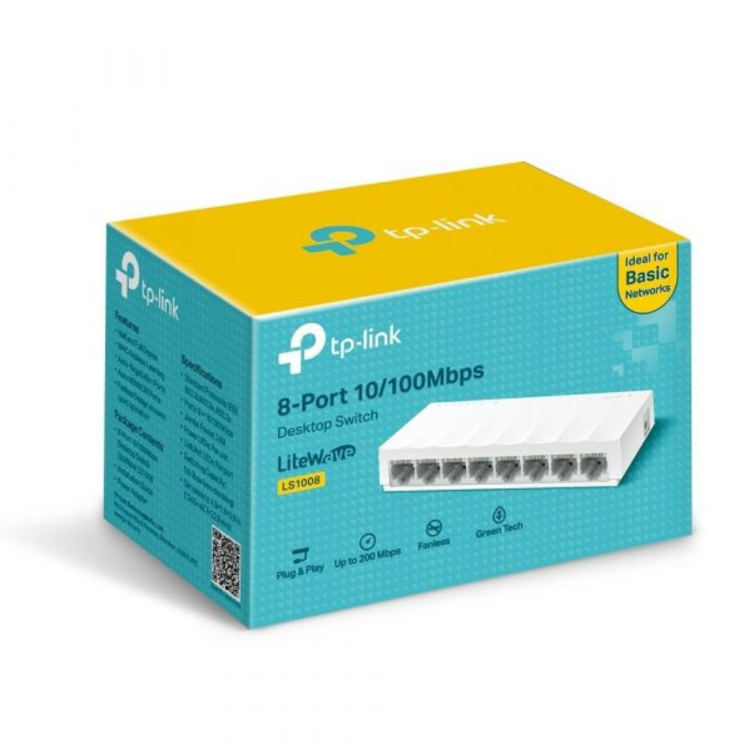 TP-Link 8-Port 10/100Mbps Desktop Switch- TL-LS1008