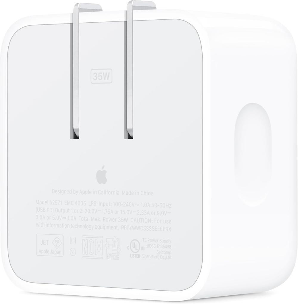 Apple 35W Dual USB-C Compact Power Adapter