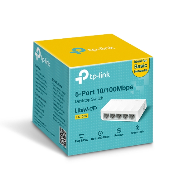 TP-Link 5-Port 10/100Mbps Desktop Switch- TL-LS1005