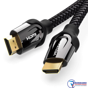 Vention Nylon Braided HDMI Cable 8M Black Metal Type-B05-B800