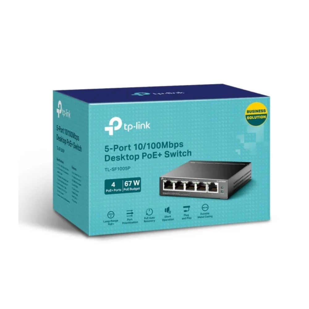 TP-Link TL-SF1005P – 5-Port Fast Ethernet PoE Switch