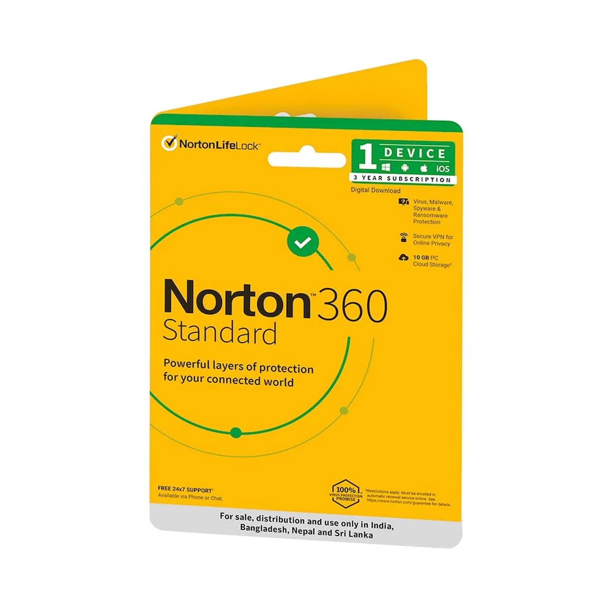 Norton security 360 3user antivirus software