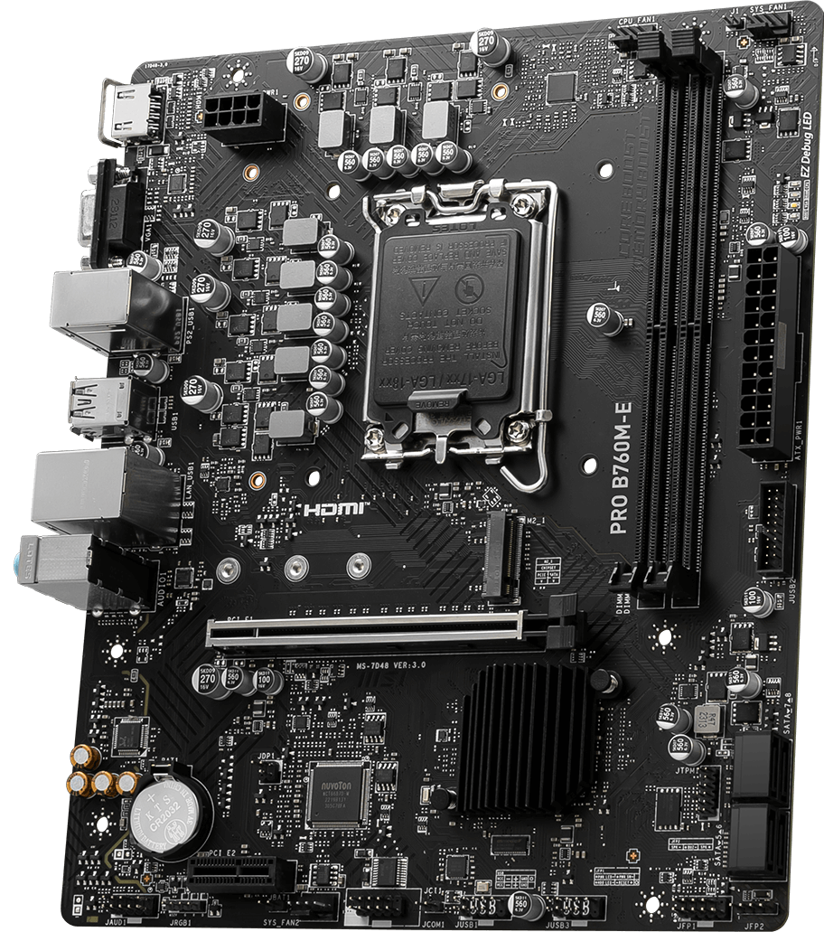 MSI PRO B760M-E Motherboard 911-7D48-071