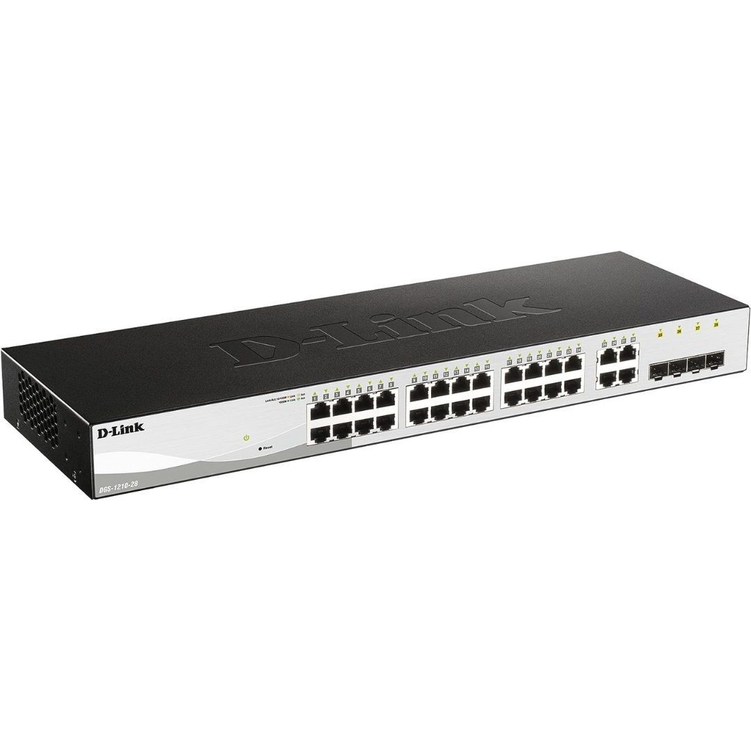 Dlink 28-Port Gigabit Smart Managed Switch Non-POE- DGS-1210-28