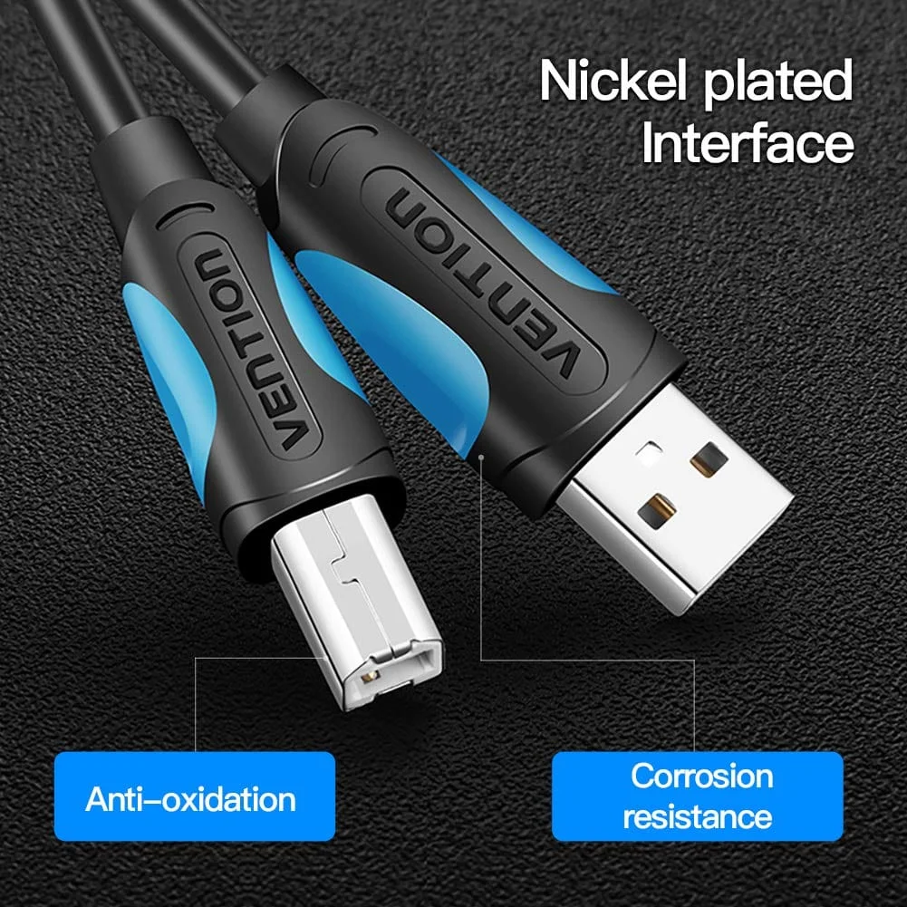 Vention USB 2.0 A Male to B Male Printer cable 5m-VAS-A16-B500