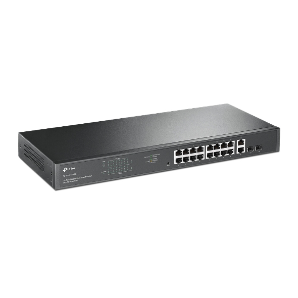 TP-Link 18-Port Gigabit Smart Switch with 16-Port PoE+ – TL-SG1218MPE