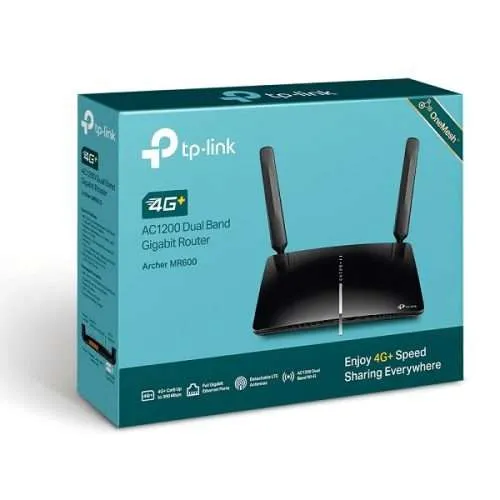TP-Link 4G+ Cat6 AC1200 Wireless Dual Band Router- TL-ARCHER MR600