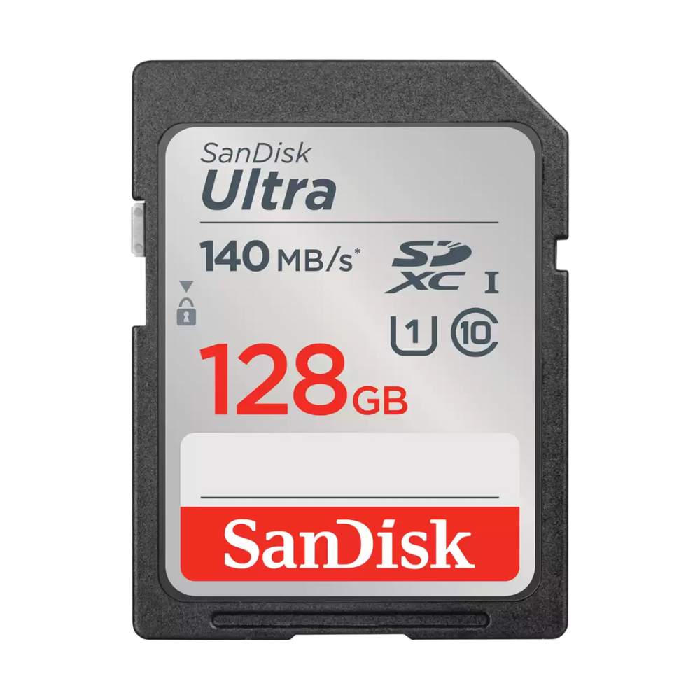 SanDisk Ultra 128GB SDXC UHS-I Card 140MB/s Class 10