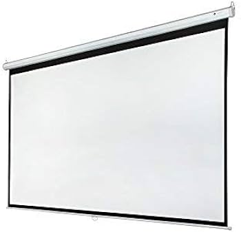 Manual Projector Screen 240x240 cm (94x94 inches) - Easy to Use & Durable