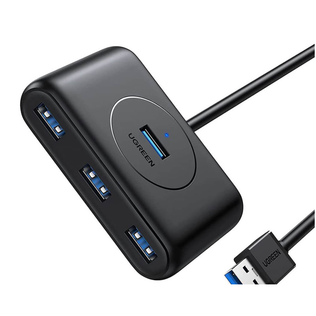 Ugreen 4-port Usb 3.0 Hub With Usb-c 1m Black—cr113—ug-40850