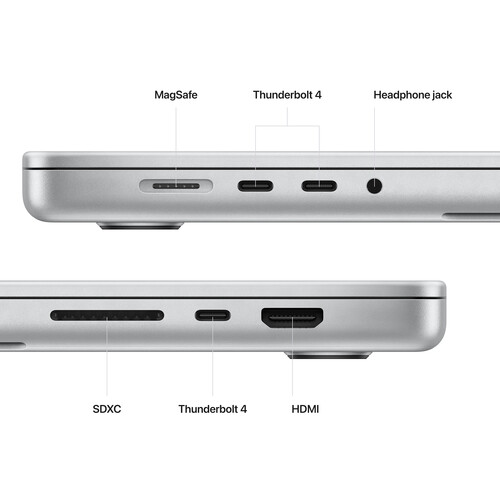 Apple MacBook M2 Pro chip 1TB SSD 16GB RAM ,16 Inch Silver-MNWD3LL/A