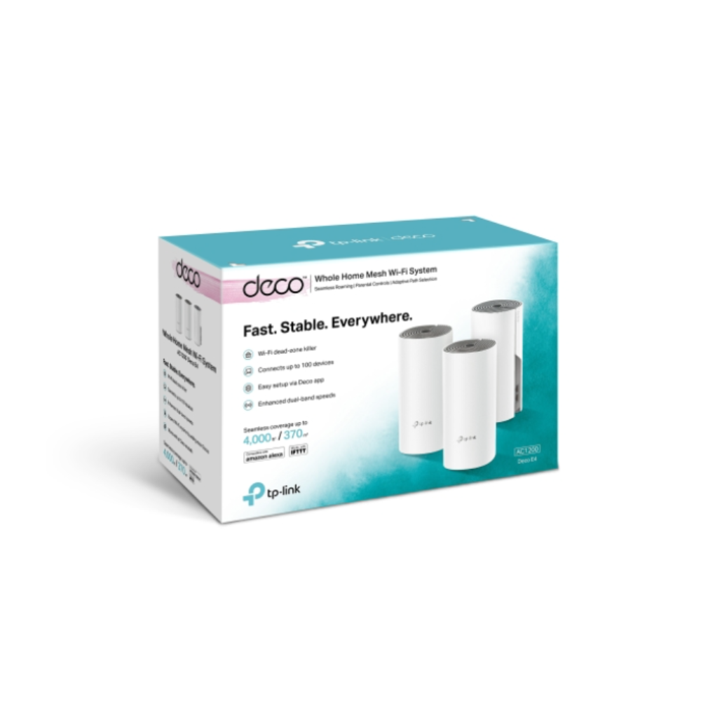 TP-Link Deco E4 AC1200 Mesh Wi-Fi System (3-Pack) – TL-DECO E4