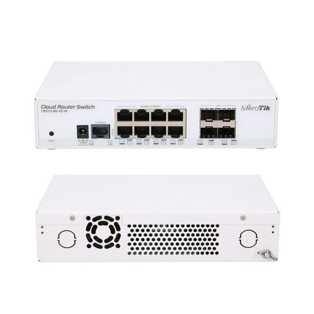 Mikrotik CRS112-8G-4S-IN, 8x Gigabit Ethernet, 4x SFP Cages