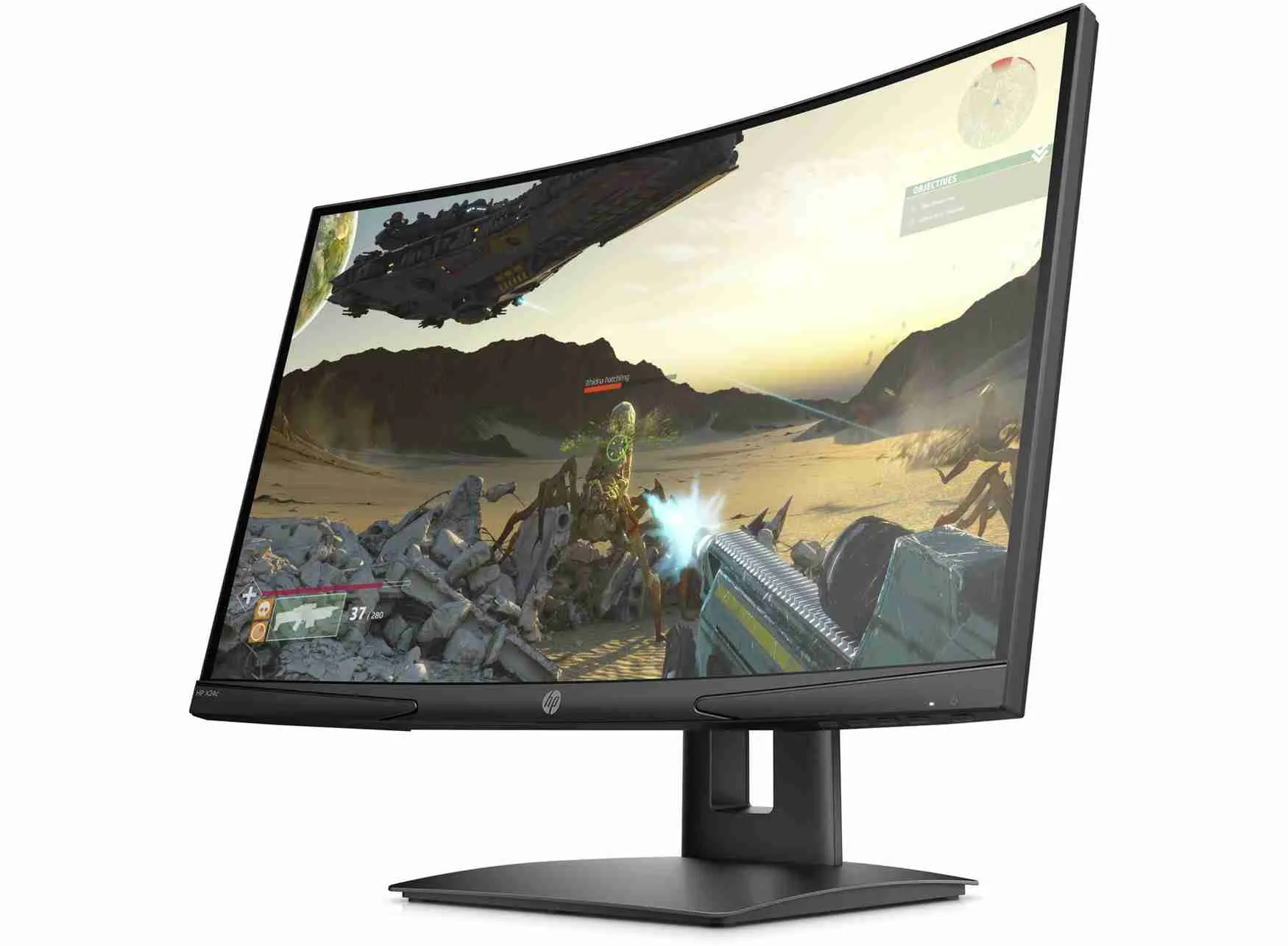 HP X24c 23.6" FHD Curved Gaming Monitor- 9FM22AS