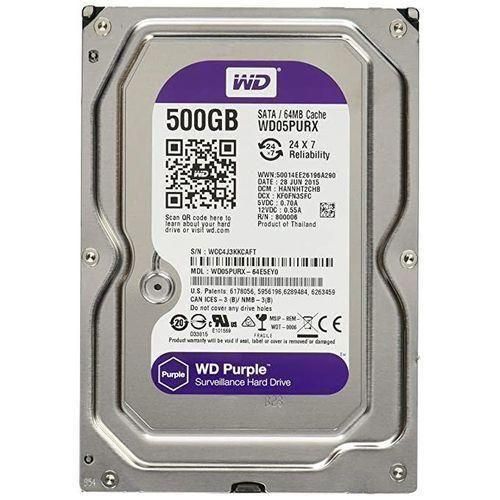 WD 500gb Purple Surveillance Hard Disk