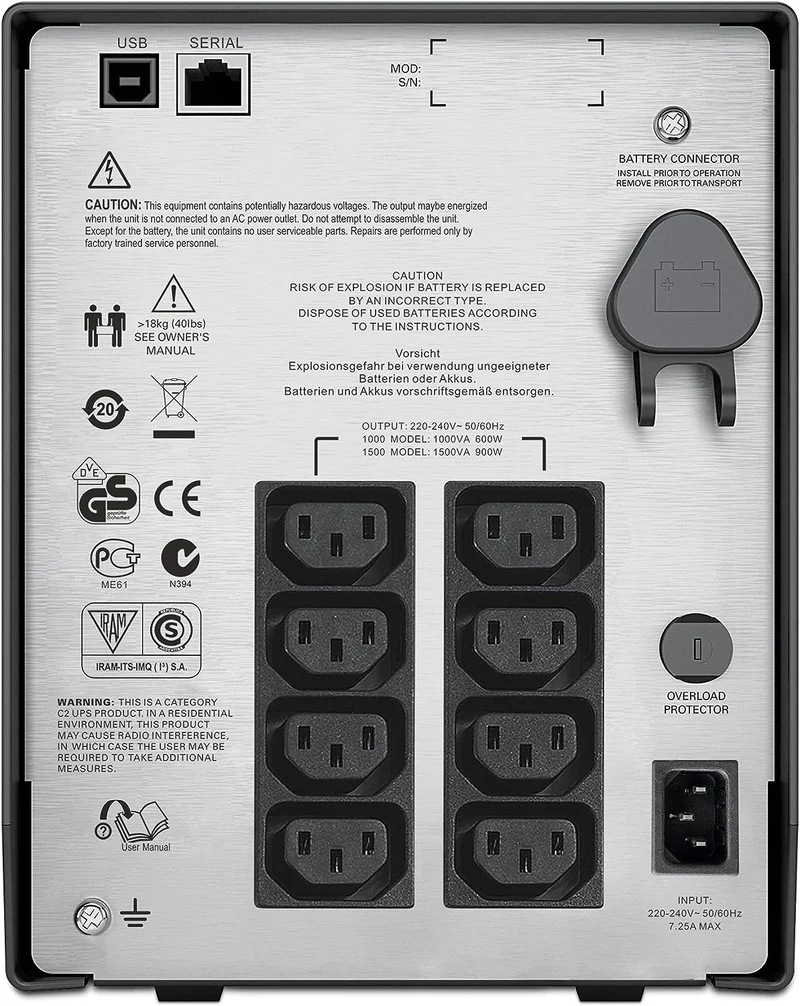APC SMART-UPS C 1000VA LCD 230V with SmartConnect - SMC1000IC