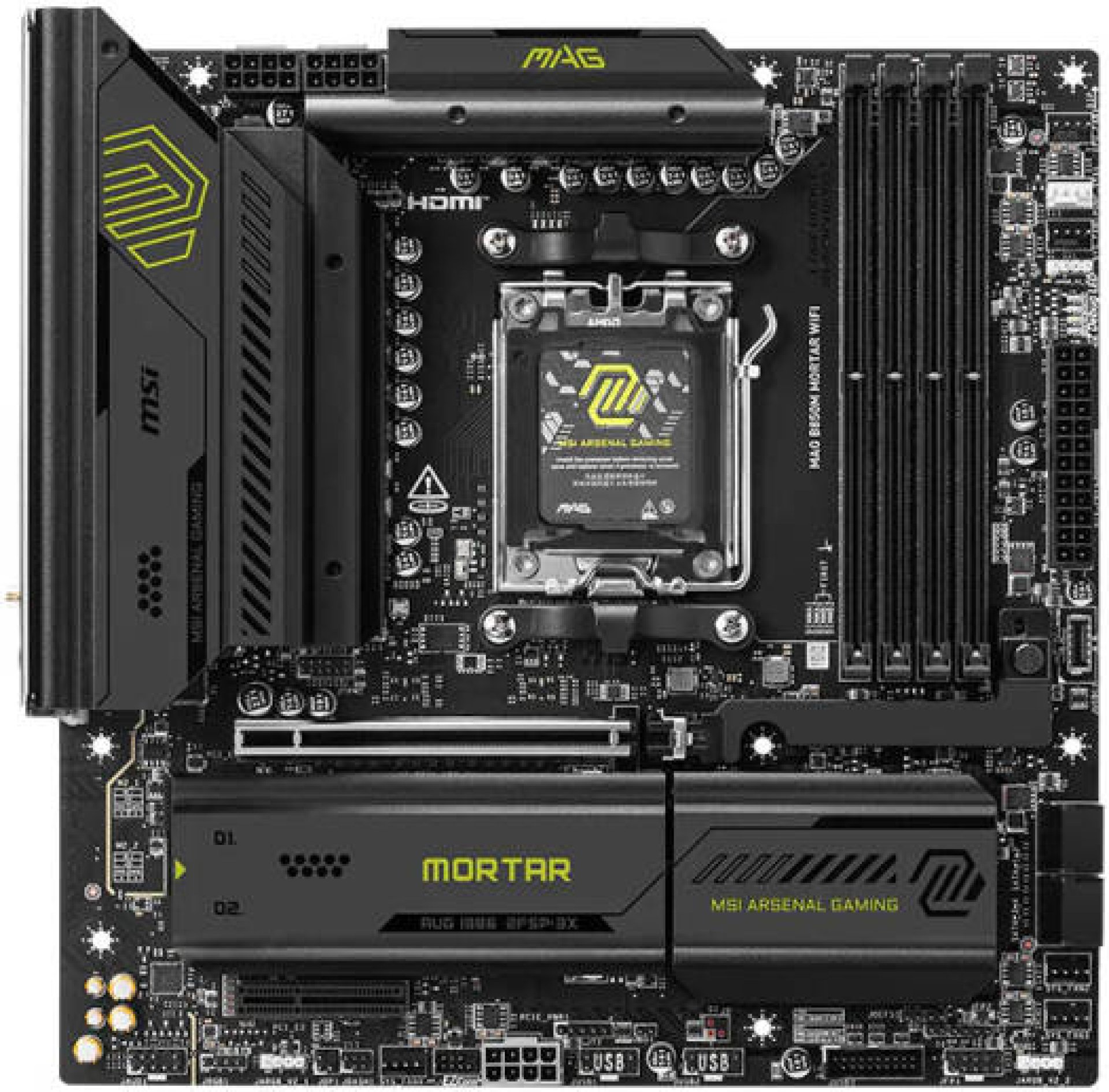 MSI MAG B850M MORTAR AMD B850 Form Factor: Micro-ATX-911-7E61-003