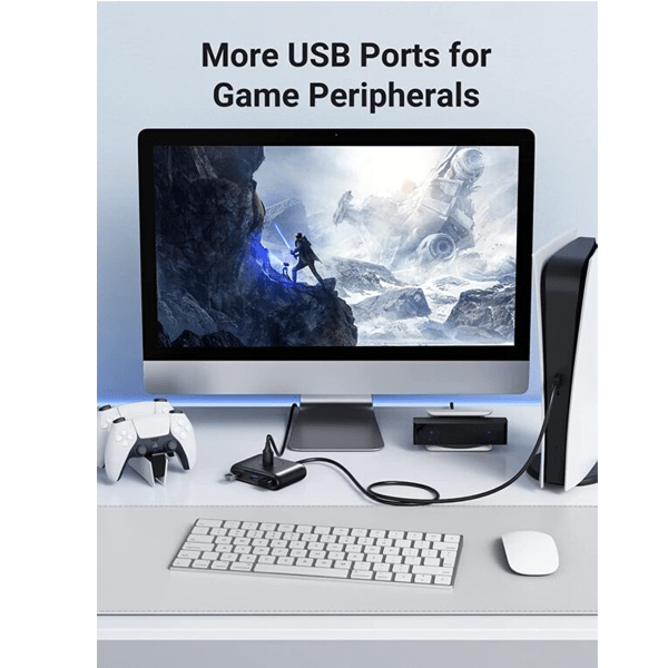 UGREEN 4-Port USB 3.0 Hub with USB-C & USB-A 2-in-1 interface 1M–UG-40850