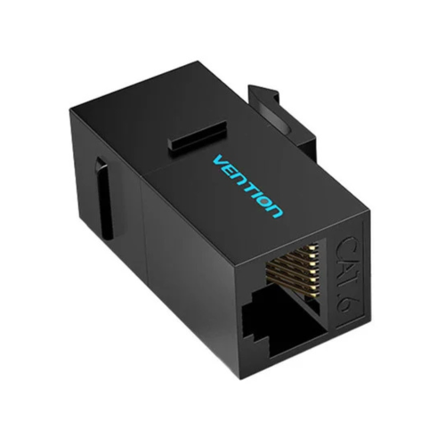Vention Cat6 UTP Keystone Jack Coupler 10-Pack Black-IPGBO-10
