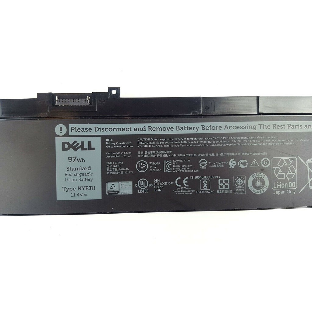 Original 97Wh Dell Precision 7540 7530 Battery - Reliable Power