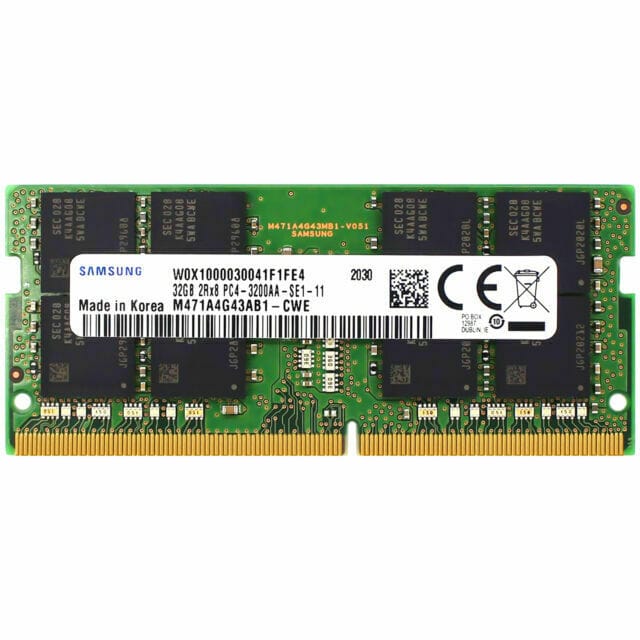SAMSUNG 32GB PC4 3200 Laptop RAM